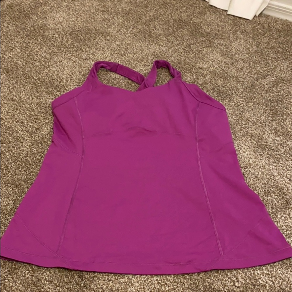 Pink lulu tank bra